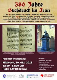 Isolde (beschäftigen) sich über zwei jahre mit diesem problem. Iran To Celebrate 380 Years Of Publishing At Frankfurt Book Fair Tehran Times