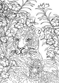 Download snow leopard coloring page and use any clip art,coloring,png graphics in your website, document or presentation. Masja S Leopards Coloring Page Ot Masjasartwork Na Etsy Animal Coloring Pages Cat Coloring Page Coloring Pictures