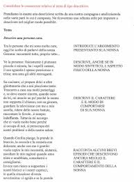 La Descrizione Di Una Persona Cara La Nonna Il Testo E La Traccia Del Lavoro