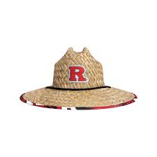 Rutgers Scarlet Knights Ncaa Floral Straw Hat
