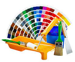 Plastic Can With Paint Roller Brushes House Painter Painted Business Cards Painting