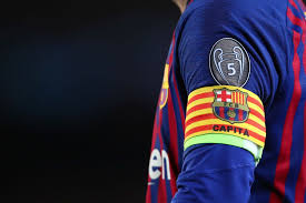 Barcelona Spain May 01 A Detailed View Of The Captains Armband And Uefa Champions Leag Uefa Champions League Captains Armbands Champions League Semi Finals