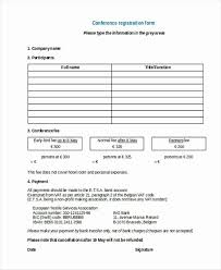 Conference Registration Form Template Word Elegant Registration Form Templates In 2020 Registration Form Word Template Word Free