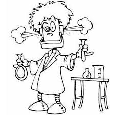 Scientist Robot Coloring Page Coloring Pages Coloring Books Halloween Coloring Pages