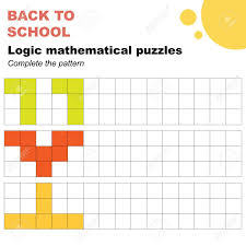 Logic puzzles worksheets & riddles worksheets can your students solve these puzzles? Complete The Patterns Mathematical Logic Puzzles Worksheet Easy Worksheet For Children In Preschool Elementary And Middle School Royalty Free Cliparts Vectors And Stock Illustration Image 152029128