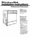 free kitchenaid dishwasher user manuals