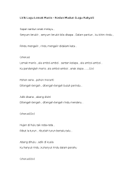 Download lagu lemak manis mp3 dan video mp4. Lirik Lagu Lemak Manis