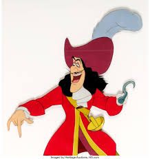 Peter Pan Captain Hook Production Cel Walt Disney 1953 Disney Disney Art Captain Hook