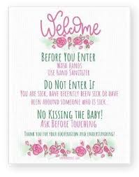 Free Newborn Rules Sign Hospital Door Sign Baby Signs New Baby Products Baby Sleep Problems