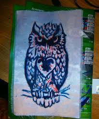 Nnt awk kene pilih satu n buat painting atas kasut yg sama designnye. Applique Untuk Pakaian Burung Hantu Bengkel Diy