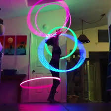 Girl Performs With Led Hula Hoops Jukin Media Inc
