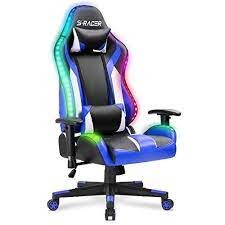 Homall Gaming Chair Rgb Lighting High Back Computer Chair Pu Leather Desk Chair Pc Racing Led Ergonomic Adju In 2021 Gaming Chair Computer Gaming Room Game Room Design
