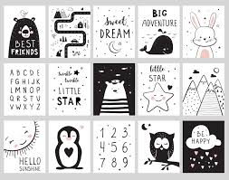 Baby Blanket Clipart Black And White Nursery Posters Baby Room Cute Animals Nursery Poster Animal Baby Room Cute Poster