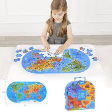 Fairy tale castle floor puzzle. Toys Games Puzzles Mideer Animals Around The World Map Jigsaw Puzzles For Kids Round Animal Puzzles For Toddler Puzzles For Children Geography Educational Toys Pre School Learning Games Floor Puzzles For Boys And Girls 24mall Gr