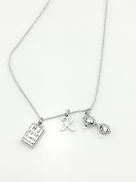 Ophthalmologist Necklace Eye Chart And Italic Lettering