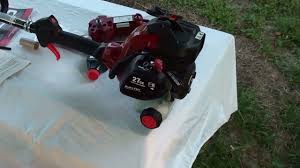 I took off the cover and there is a tube from the bottom of the engine that goes to the air filter. New Craftsman Gas Weed Trimmer With Electric Starter Unboxing And First Start Youtube