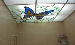 The ceiling tiles attach directly to the existing ceiling using an adhesive. 15 Best Bathroom Ceiling Material
