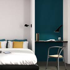 Papier Peint Intisse Lazy By E Rivassoux Coloris Bleu Petrole Bleu Petrole Idees Pour La Maison Peinture Chambre Enfant