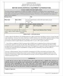 Sample driver authorization policy (organization name) policy requires that every employee or volunteer with driving duties has a motor vehicle record (mvr) meeting the grading requirements below. Free 16 Vehicle Authorization Forms In Pdf Ms Word