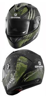 Shark Ridill Threezy Helmet Mat Kwg In Matt Black Grey Khaki Full Face Thermoplastic Helmet From Shark Perfect For Ent Helmet Black And Grey Grey Khakis