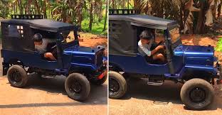 Maybe you would like to learn more about one of these? Kerala Man Builds An Electric Jeep For His Children