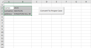 Change case of text in excel (3 ways including no formulas. Convert To Proper Case In Excel Vba Easy Excel Macros