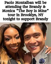 Paolo Montalban will be attending the Brandy & Monica The Boy Is Mine tour  in Brooklyn, NY tonight.