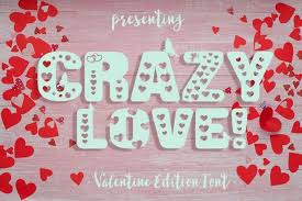 Hearts Font Cute Font With Hearts And Bold Letters Handmade Crazy Love A Valentine Edition Font By Anastasia Feya Valentine Font Heart Font Font Bundles