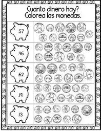 Contando Dinero Spanish Counting Money Worksheets Money Worksheets Counting Money Counting Money Worksheets