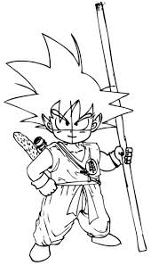 His hit series dragon ball (published in the u.s. How To Draw Son Goku As A Child From Dragon Ball Z With Drawing Lesson How To Draw Step By Step Drawing Tutorials