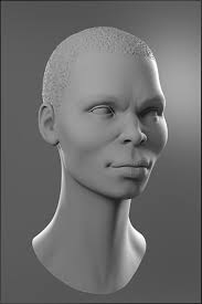 Female African Head 3d Model In 2020 3d Model African Model