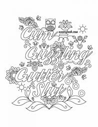 Patterns, mandalas, zentangle, flowers, leaves, animals and more. Swear Coloring Pages Coloring Home