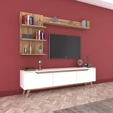 rani d1 duvar rafli kitaplikli mdf tv unitesi duvara monte dolapli ahsap ayakli tv sehpa living room tv unit designs tv rack design modern home interior design
