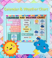 Classroom Calendar And Weather Chart