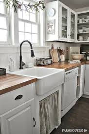 That granite pattern of the countertop is ready to top the whole design. Farmhouse Kitchen Decor Ideas So Many Beautiful Ways To Transform Your Kitchen Farmhouse Kitchen Backsplash Rustic Farmhouse Kitchen Farmhouse Style Kitchen