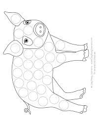 Feel free to print and color from the best 39+ do a dot coloring pages at getcolorings.com. Free Farm Animals Do A Dot Printables Easy Peasy Learners