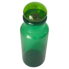 Vintage Green Glass Bottle In