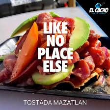 Fish tacos baja style two handmade corn tortilla with your choice of grilled fish or battered fish, topped with cabbage, chipotle sauce and pico de gallo. Buenos Dias Tostada El Cacho Fish Taco Stand Facebook
