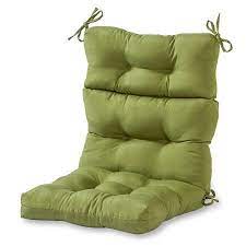 Greendale Home Fashions Solid Outdoor High Back Chair Cushion Walmart Com Patio Chair Cushions High Back Dining Chairs Dining Chair Cushions