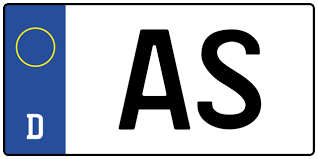 As Wofur Steht Das Auto Kennzeichen As Autokennzeichen Info