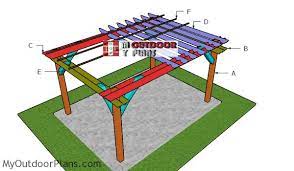 Plan pergola bois pdf gratuit. 10x14 Pergola Plans Free Pdf Download Myoutdoorplans Free Woodworking Plans And Projects Diy Shed Wooden Playhouse Pergola Bbq