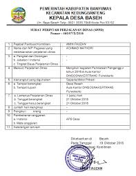 Contoh Surat Perintah Perjalanan Dinas Sppd