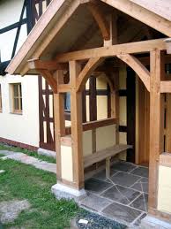 Fachwerk Vorbau Eines Bauernhauses Eingangsuberdachung Mit Sitzbank Vorbau Fachwerk Hausvorbau
