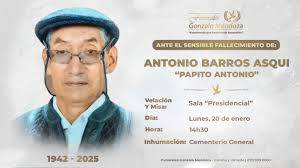 Gracias Dios mío: “Por habernos dado un Esposo, Padre y Abuelito tan amado  Siempre le veremos, tendiéndonos su cálido abrazo y su sonrisa cariñosa Por  haber sido un hombre ejemplar, aferrado a
