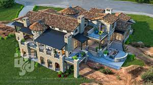 High Quality 3d Rustic Renders Modern Architecture Building Exterior Rendering 3d Architectural Visualization