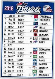 New The New England Patriots 2016 Schedule Fridge Magnet Newenglandpatriots New England Patriots New England Patriots Game New England Football