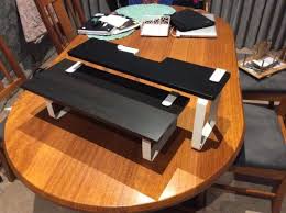 Monitor Stand From Kvissle Bookends Ikea Hackers Monitor Stand Diy Ikea Hackers Monitor Stand