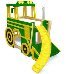 And if you're new to the diy. Tractor Bunk Bed Playset Plan For Kids 4x11ft Paul S Playhouses