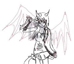 How to draw anime wings, draw. Anime Devil Boy Drawing Easy