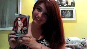 How to lighten dyed hair. L Oreal Paris Feria Cherry Crush Review Youtube